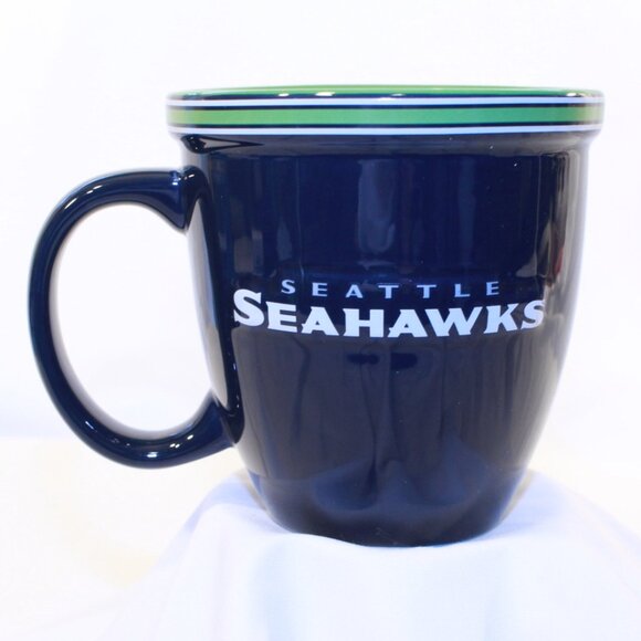 Boelter Brands Seattle Seahawks Blue and Green 3D NFL Football Coffee Mug 12 oz - Picture 1 of 10